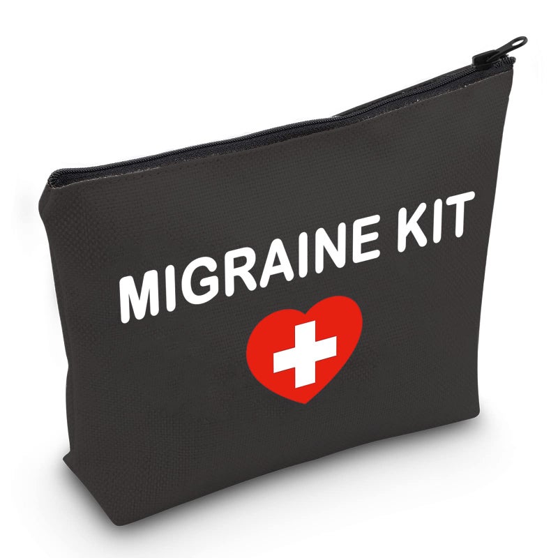 PYOUL Migraine Medication Bag Pouch for Migraine Meds Gift for Migraine Sufferer (MIGRAINE KIT B EU)